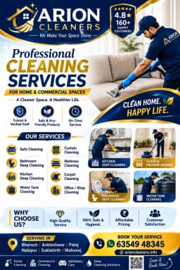 Arion Cleaners – Professional Deep Cleaning Services in Bharuch & Ankleshwar - Services in Ahmedabad (Image 1)