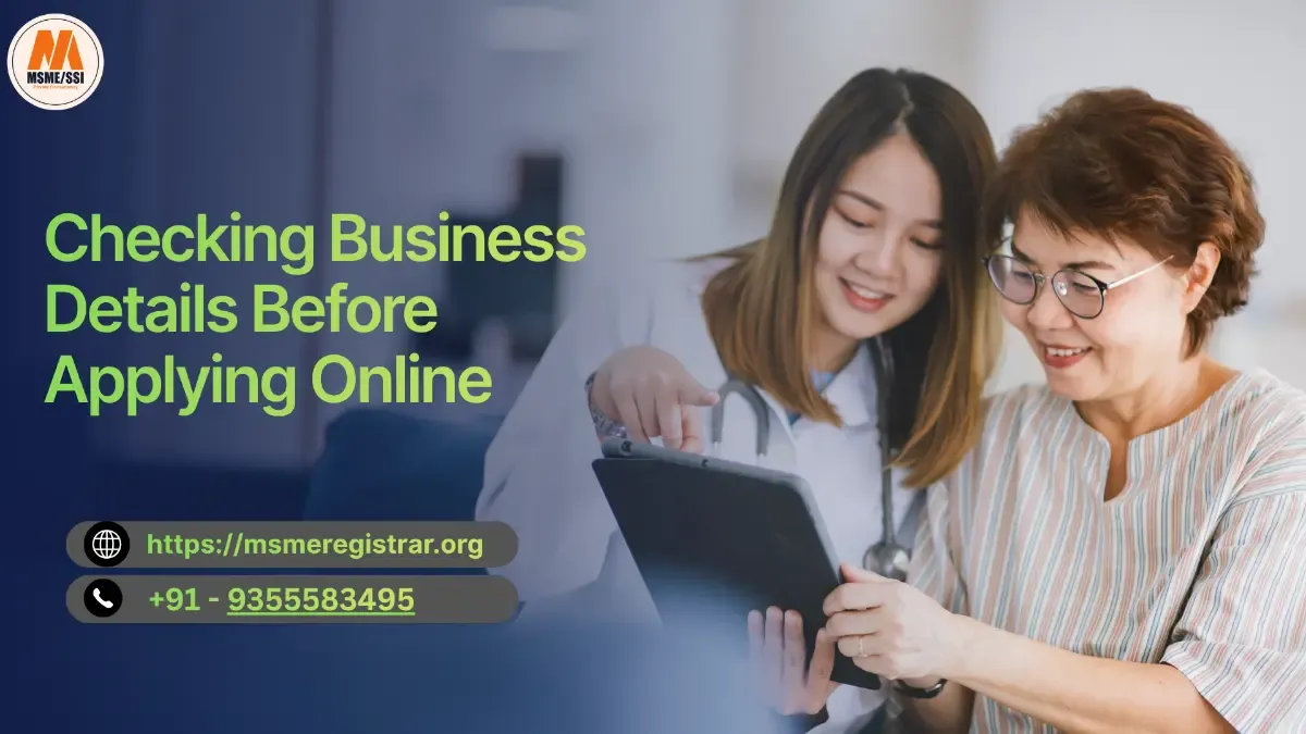 Checking Business Details Before Applying Online - Services in Delhi (Image 1)