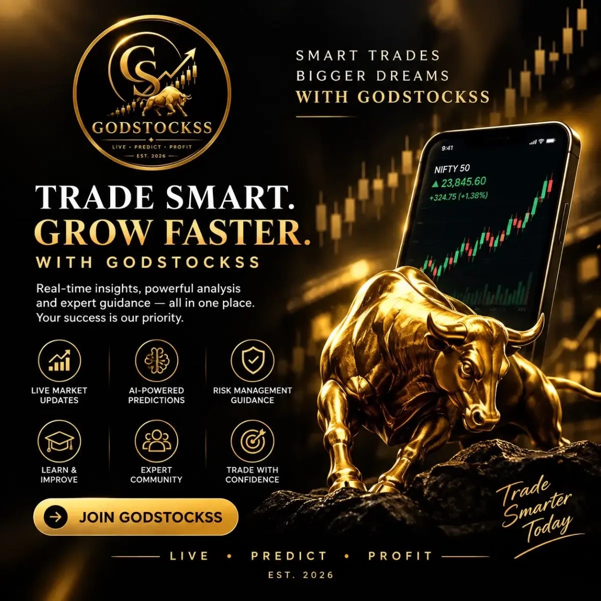 Unlock Smarter Stock Market Insights with GodStockss - Services in Jaipur (Image 1)