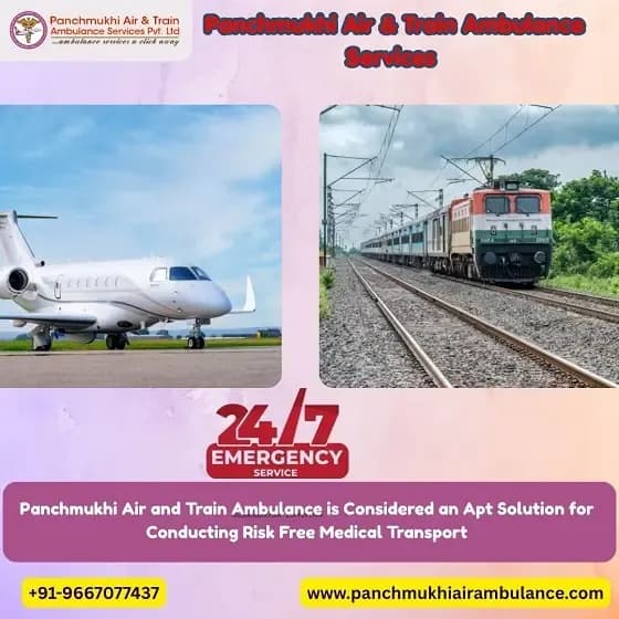 Panchmukhi Air and Train Ambulance Service in Bhubaneswar can Help Relocate Patients with Comfort - Services in Delhi (Image 1)