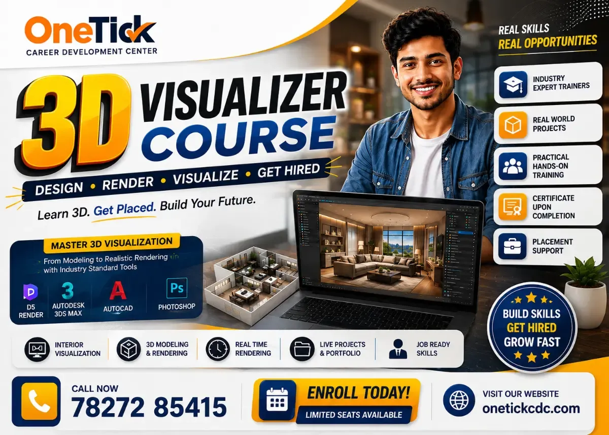 Best 3D Visualizer Course for Rendering & Interior Design - Services in Delhi (Image 1)