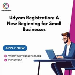 Udyam Registration: A New Beginning for Small Businesses - Services in Visakhapatnam (Image 1)